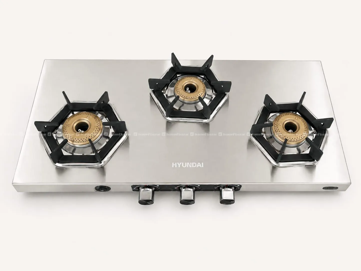 Hyundai Gas Stove 3 Burner Stainless Steel 3