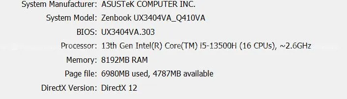 ASUS ZENBOOK 14X OLED, 13th Gen i5, Touch Display 2
