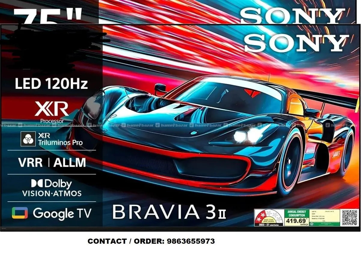 SONY 4K LED TV BRAVIA 3 MODEL XR30 65 INCH  120HZ