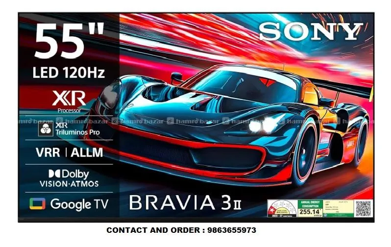 SONY LED TV 4K ANDROID SMART 55' MODEL XR30 HZ120