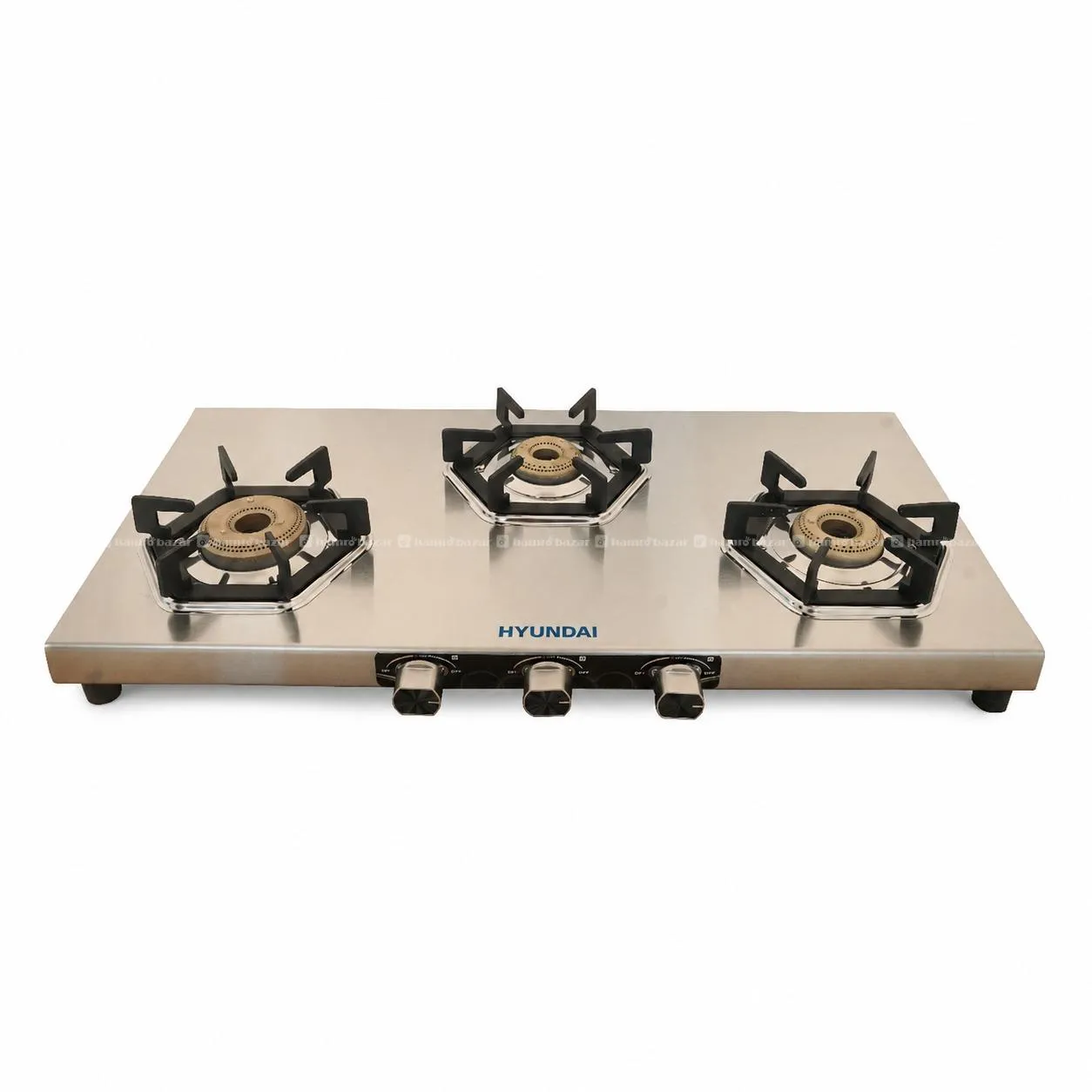 Hyundai Gas Stove 3 Burner Stainless Steel