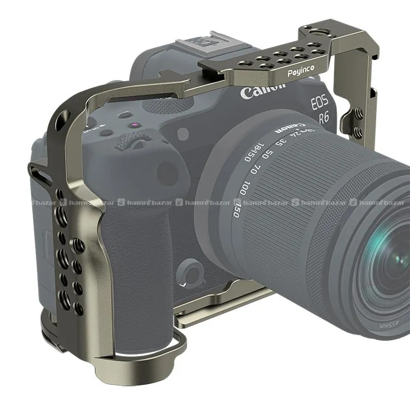 Poyinco Camera Cage for Canon R5 / R6 / R6 Mark II 5
