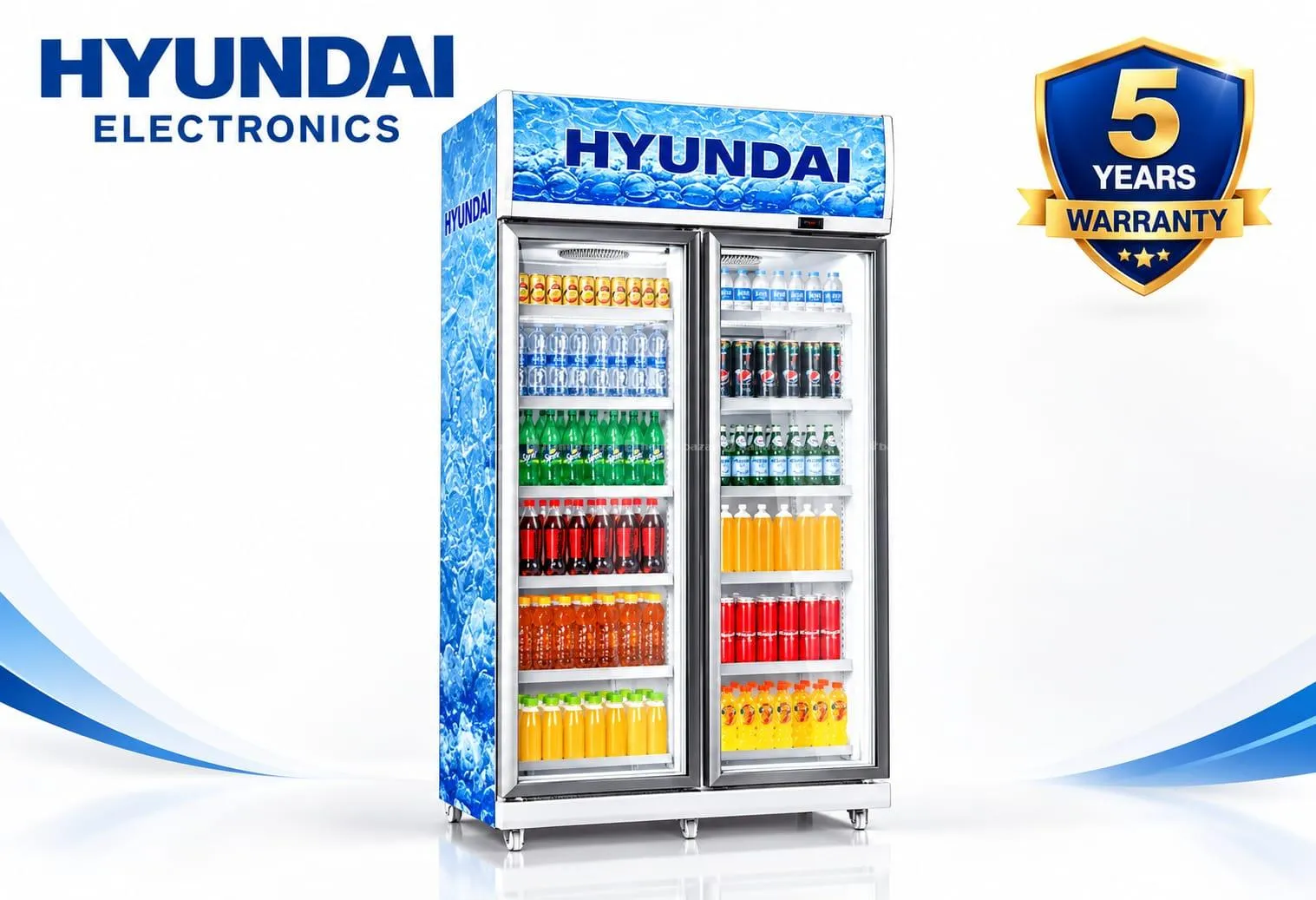 Hyundai Showcase ,1006 Ltr Double Door