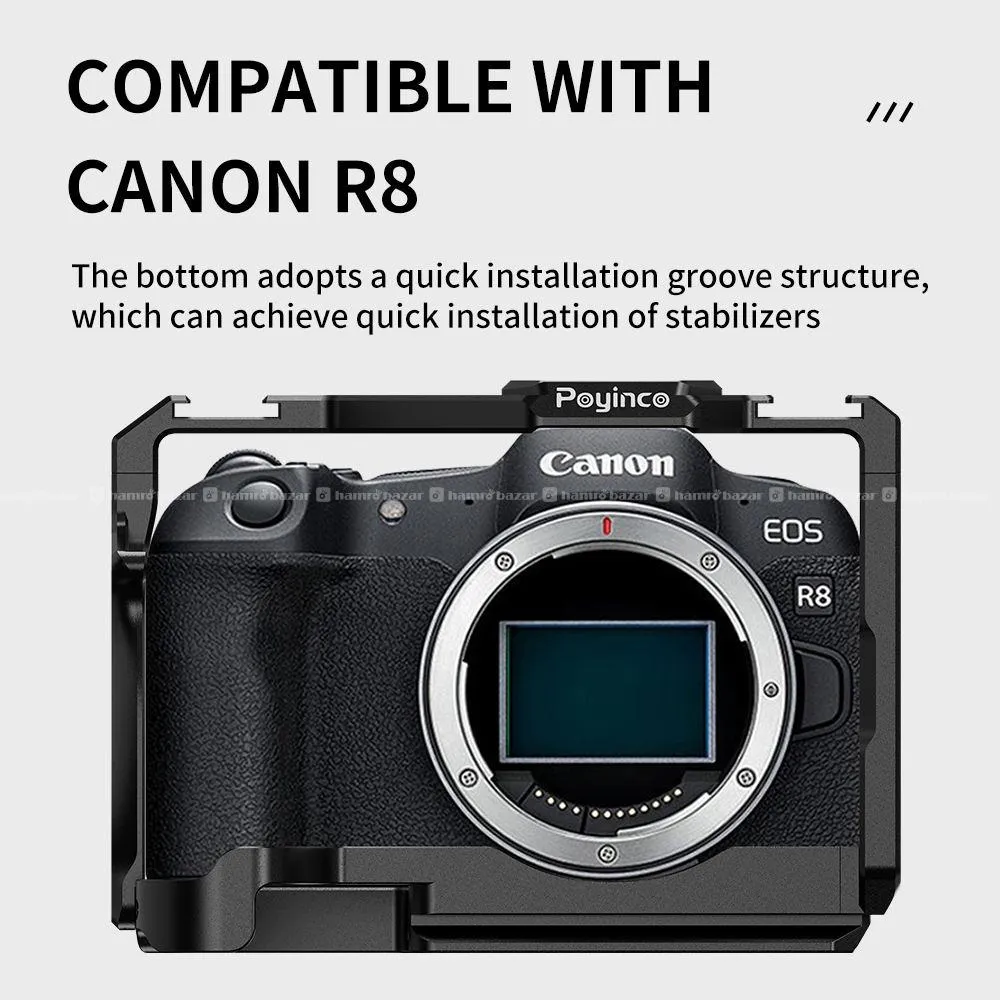 Poyinco Camera Cage for Canon EOS R8 / RP