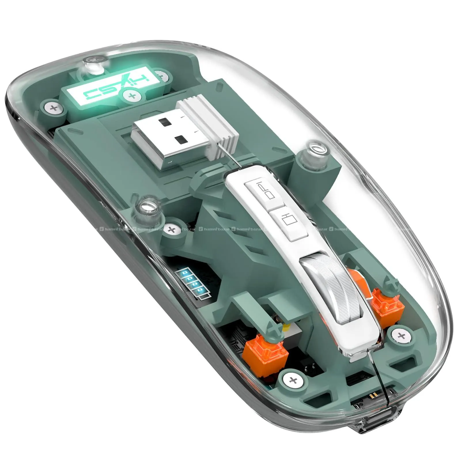 mouse gd800 transparent wireless