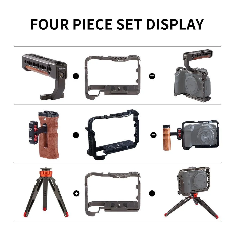 Poyinco Camera Cage for Canon R5 / R6 / R6 Mark II 6