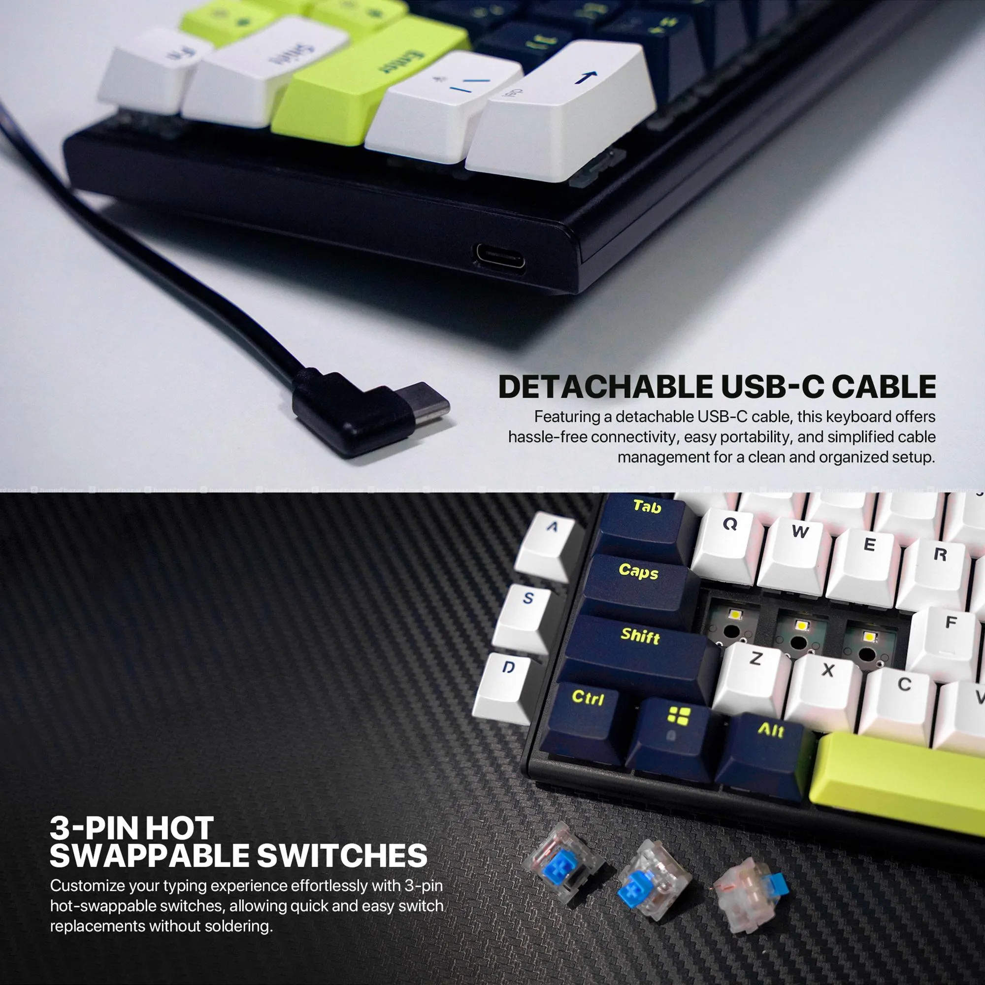 Fantech Atom 63 MK874V2 Mechanical Keyboard 2