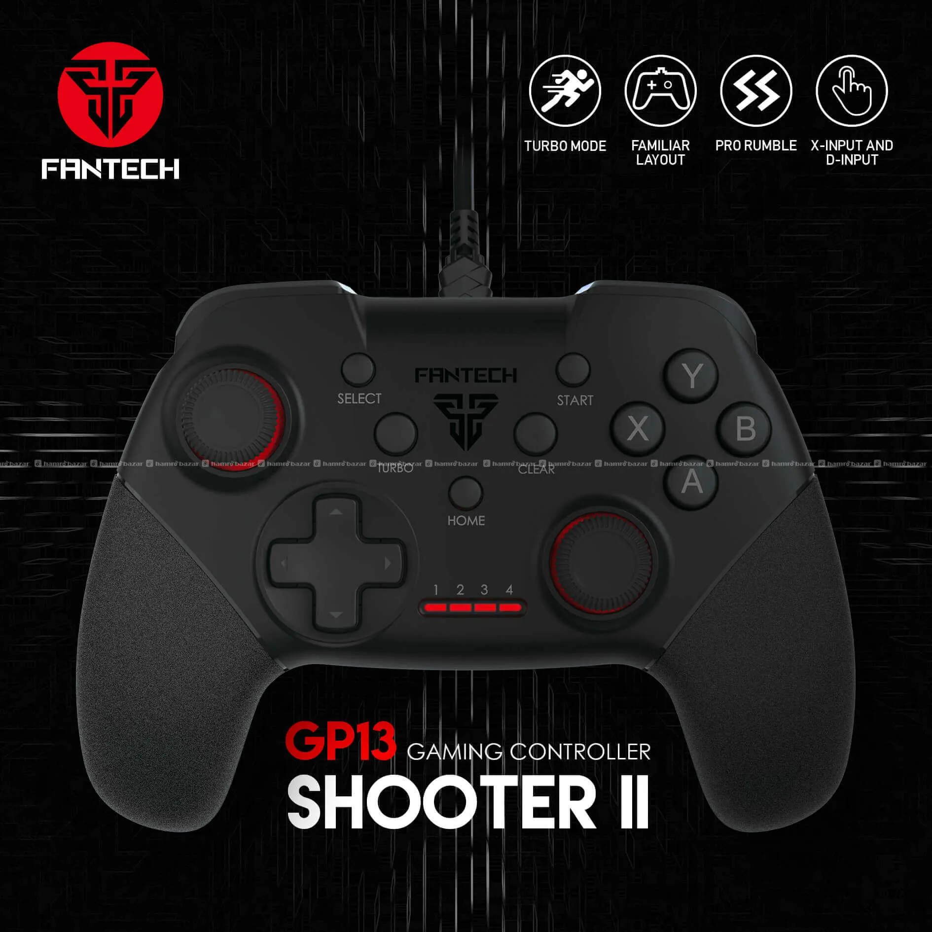 GP13 SHOOTER ll WIRED GAMING CONTROLLER JOYSTICK