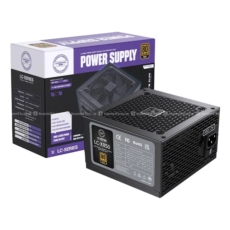 LovingCool 850Watt 80 Plus Gold Modular PSU
