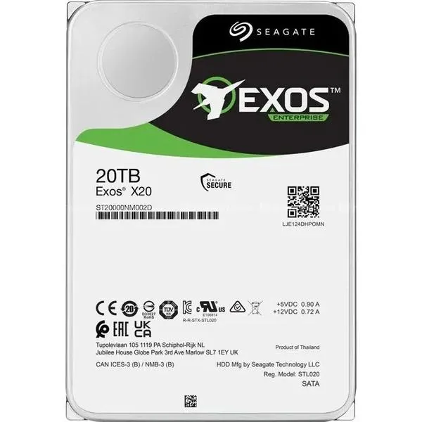 Seagate Exos Enterprise X20 20TB Internal HDD