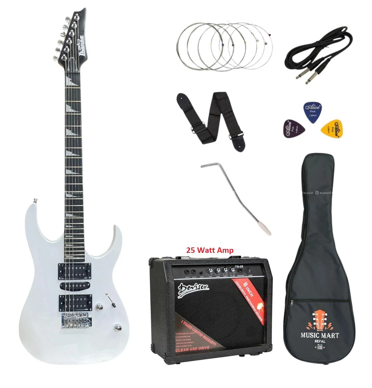 Ibanez IB Model Electric Guitar with 25w Combo Set