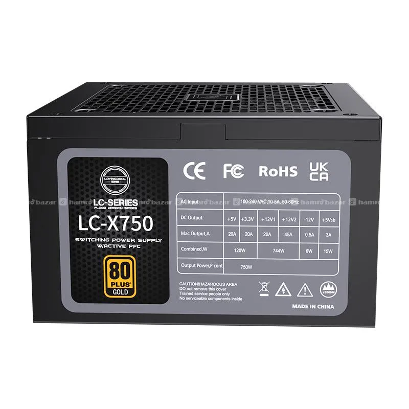 LovingCool 750Watt 80 Plus Gold Modular PSU 3