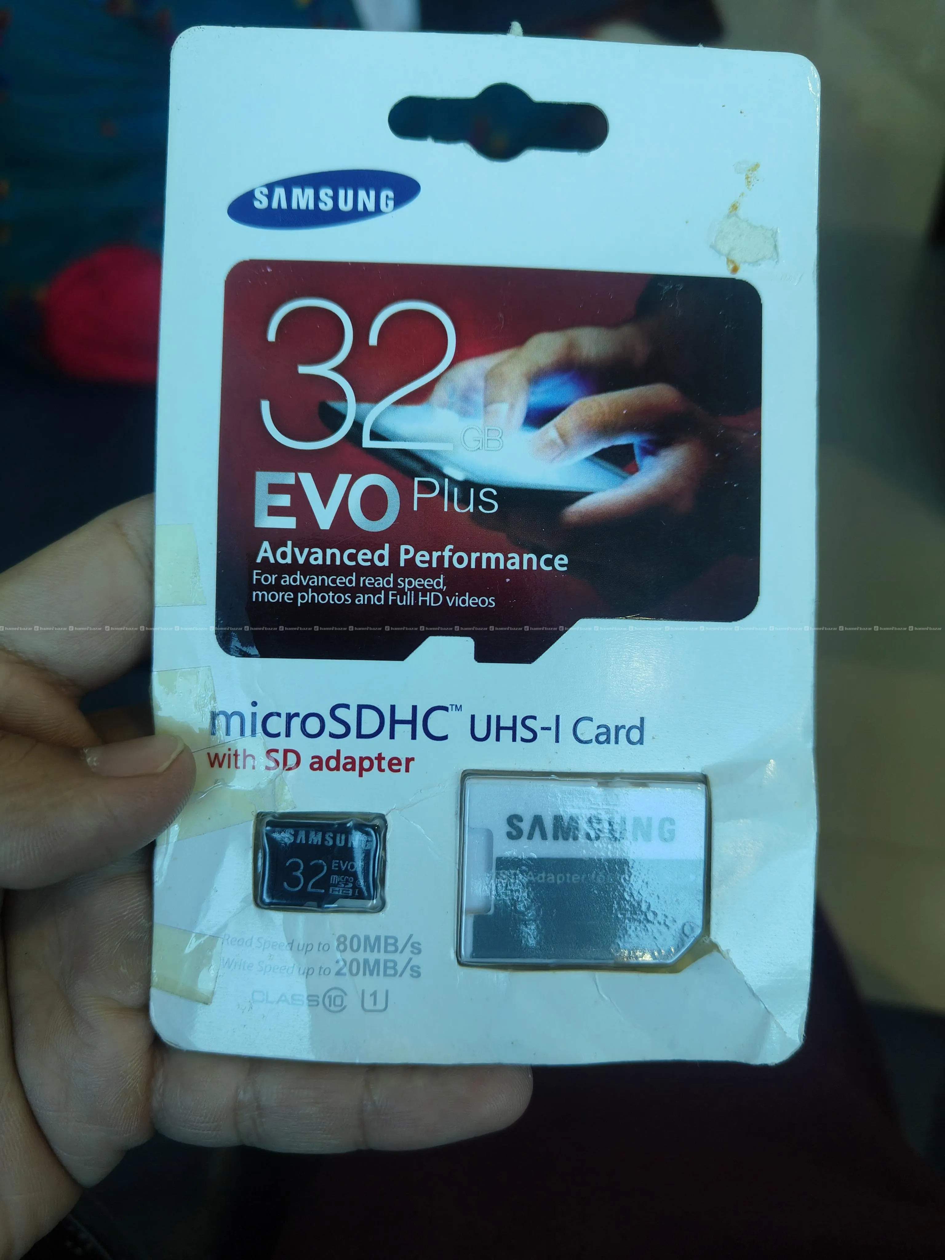 Samsung evoplus 32gb microsdhc memorycard+adapter