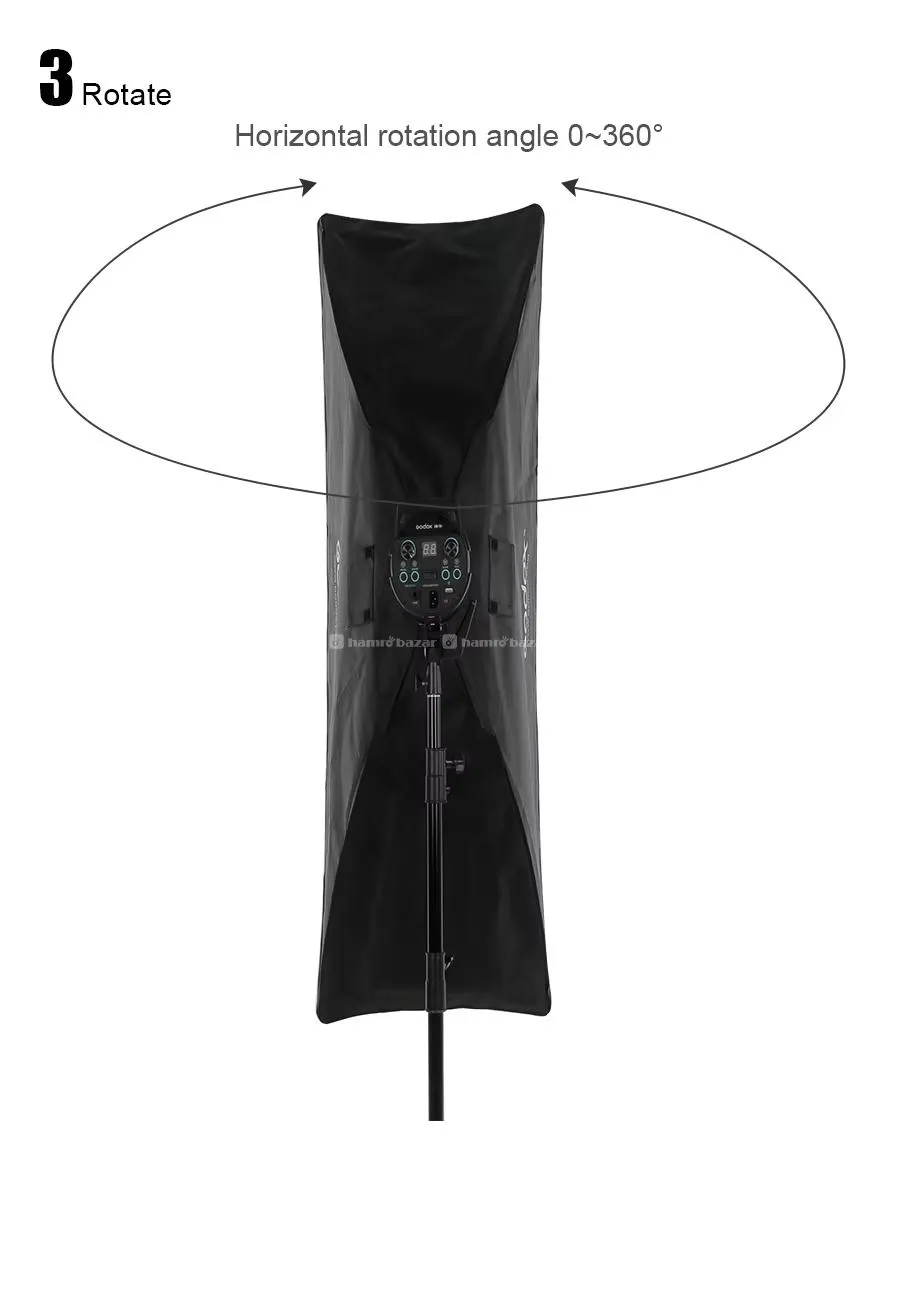 TRIOPO Quick Release Strip Softbox with Grid 3