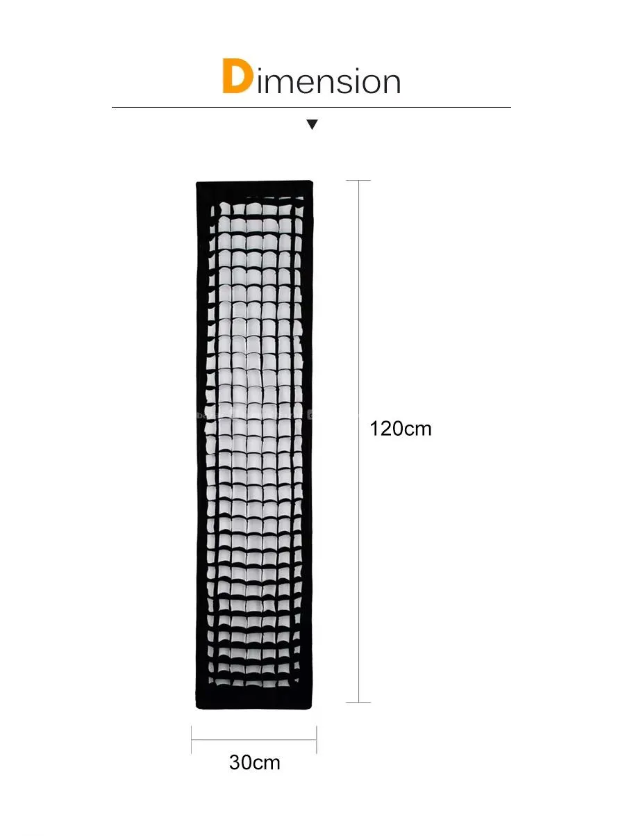 TRIOPO Quick Release Strip Softbox with Grid 4