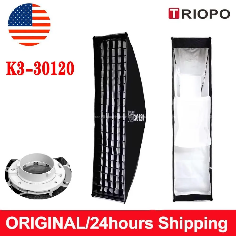 TRIOPO Quick Release Strip Softbox with Grid