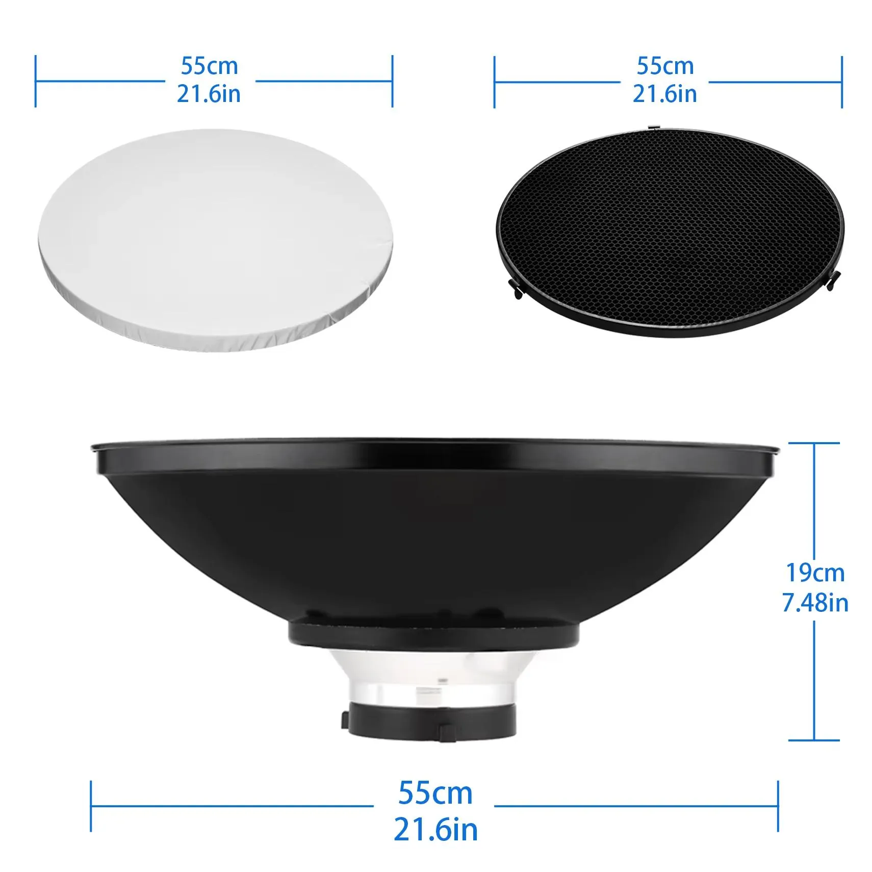 Godox 55cm Studio Beauty Dish Reflector 6