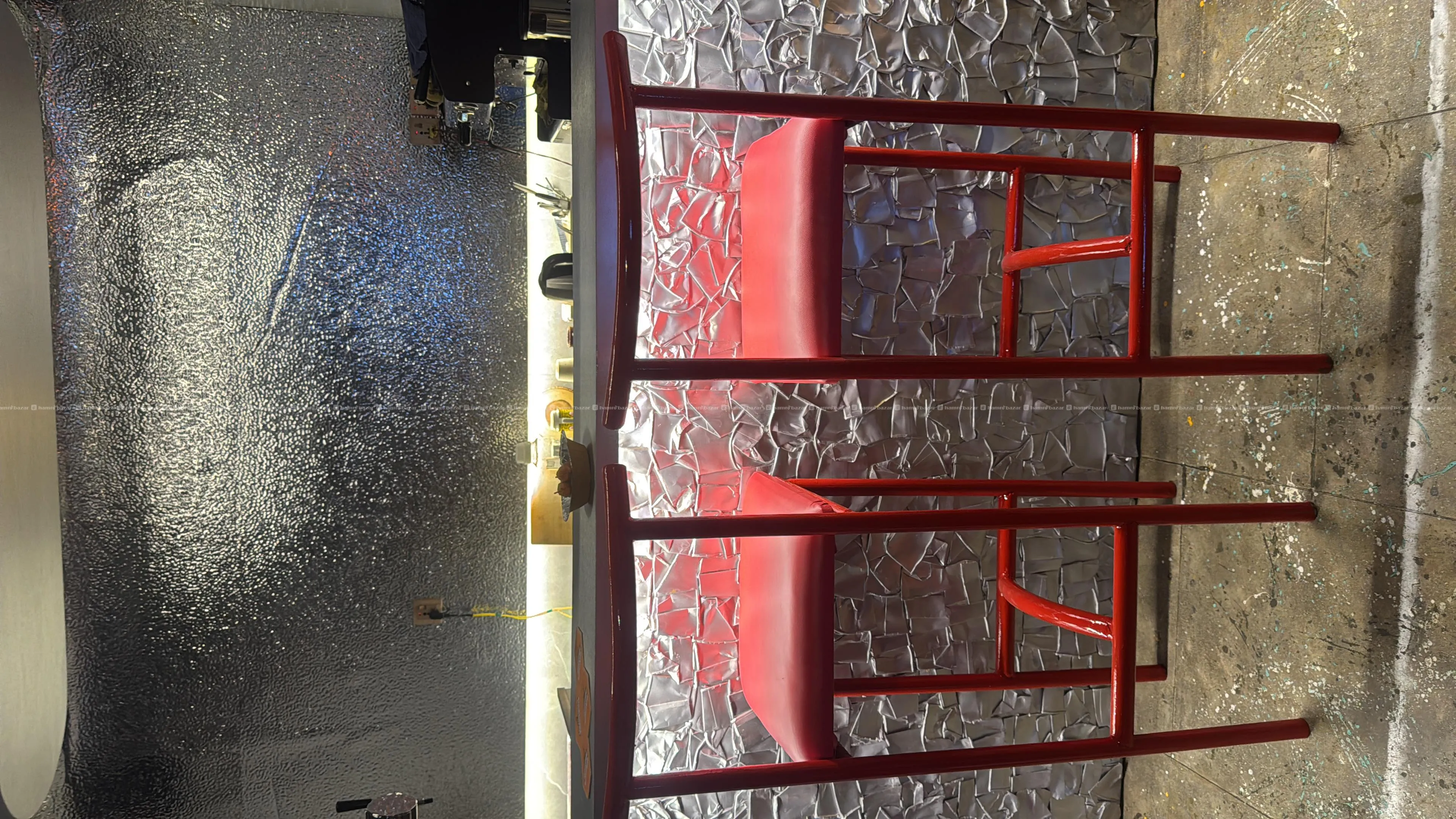 Red Bar high chair -perfect for cafe and bar(SALE)