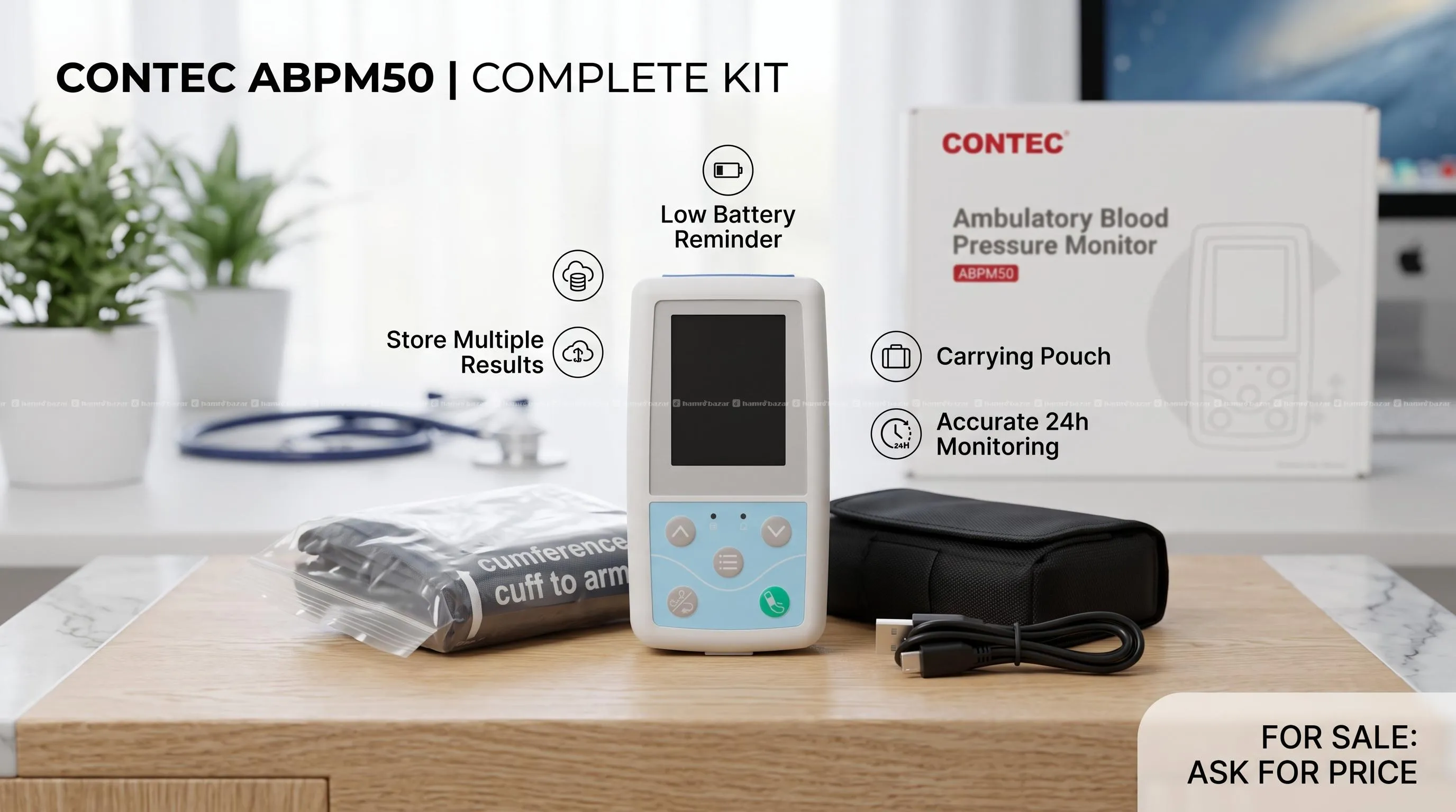 ABPM 24 hrs autometic Blood Pressure Monitoring