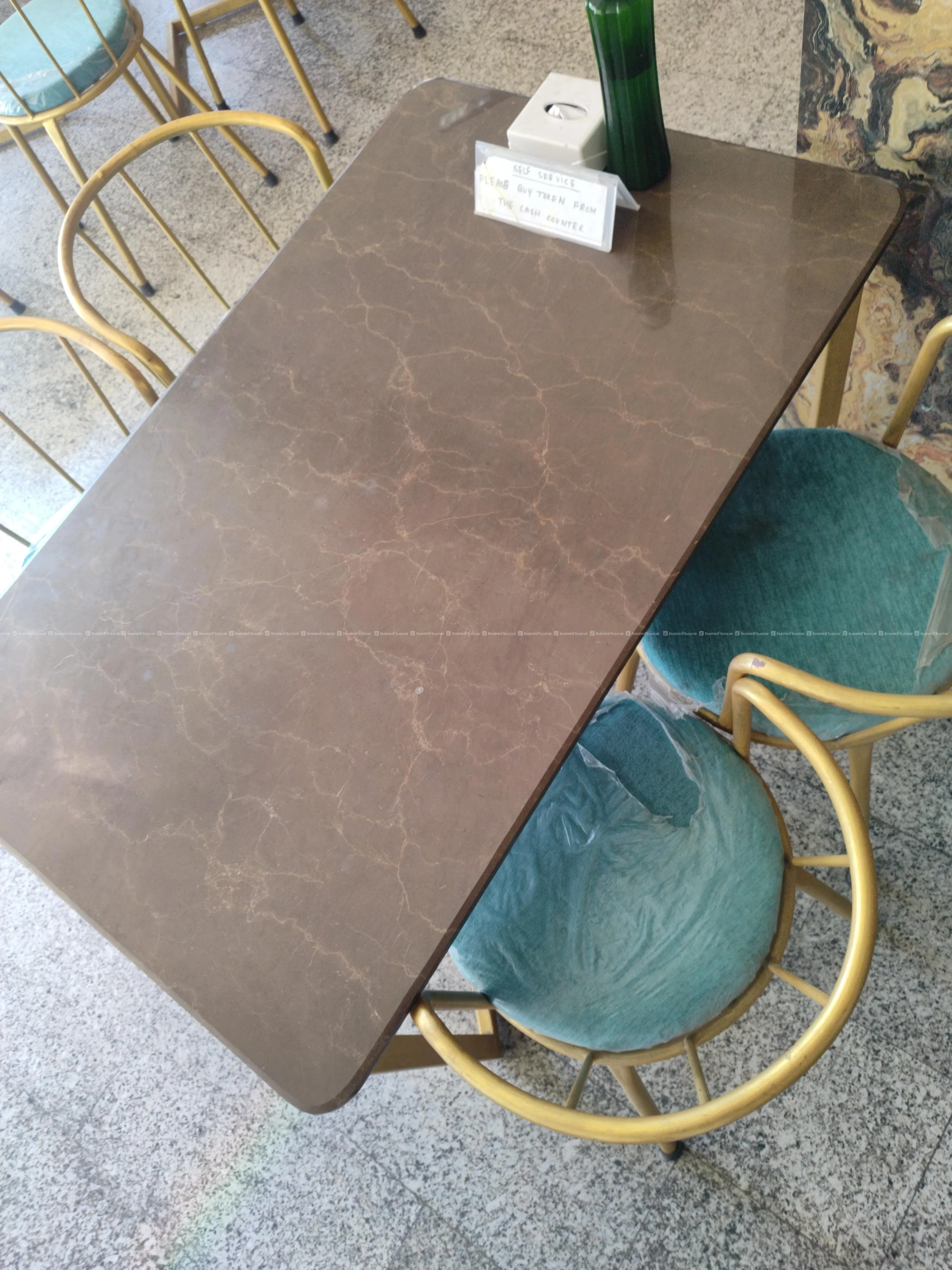 table chair set italian marble 2