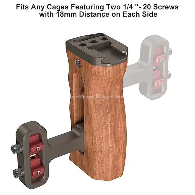 Universal Wooden Camera Side Handle 4