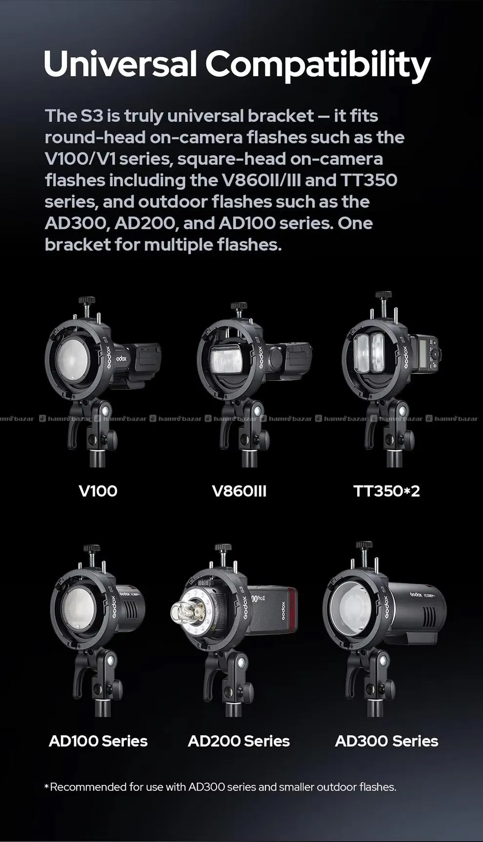 Godox S3 Speedlite Bracket 2