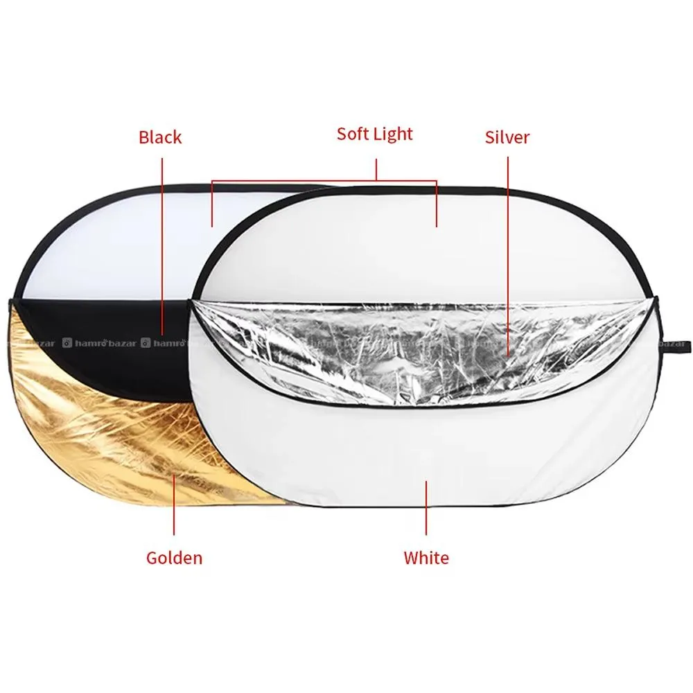 5-in-1 Portable Reflector (6 ft / 120×180 cm) 3