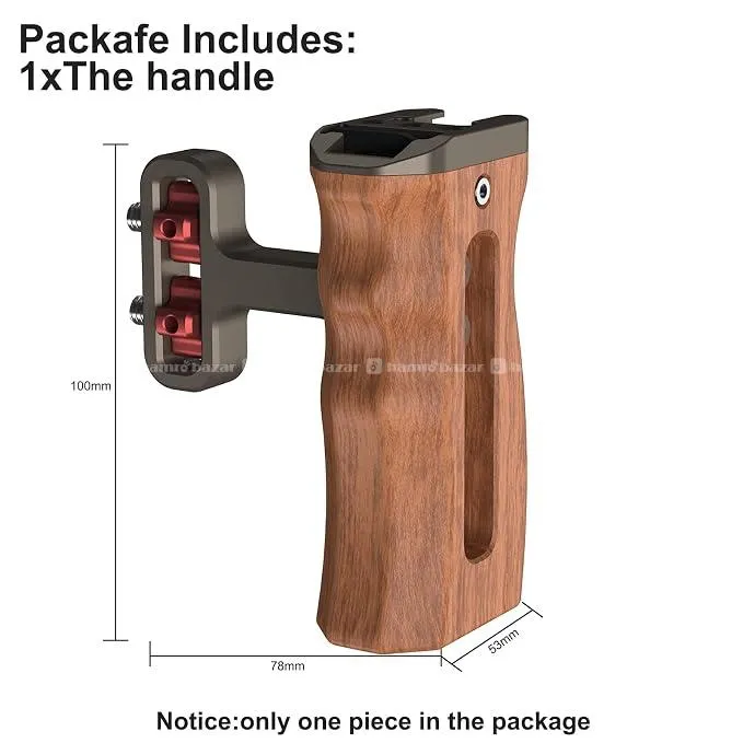 Universal Wooden Camera Side Handle 3