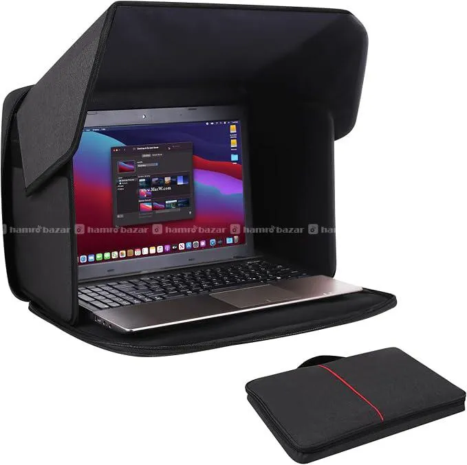 Laptop Sun Shade Bag & Privacy Hood 8