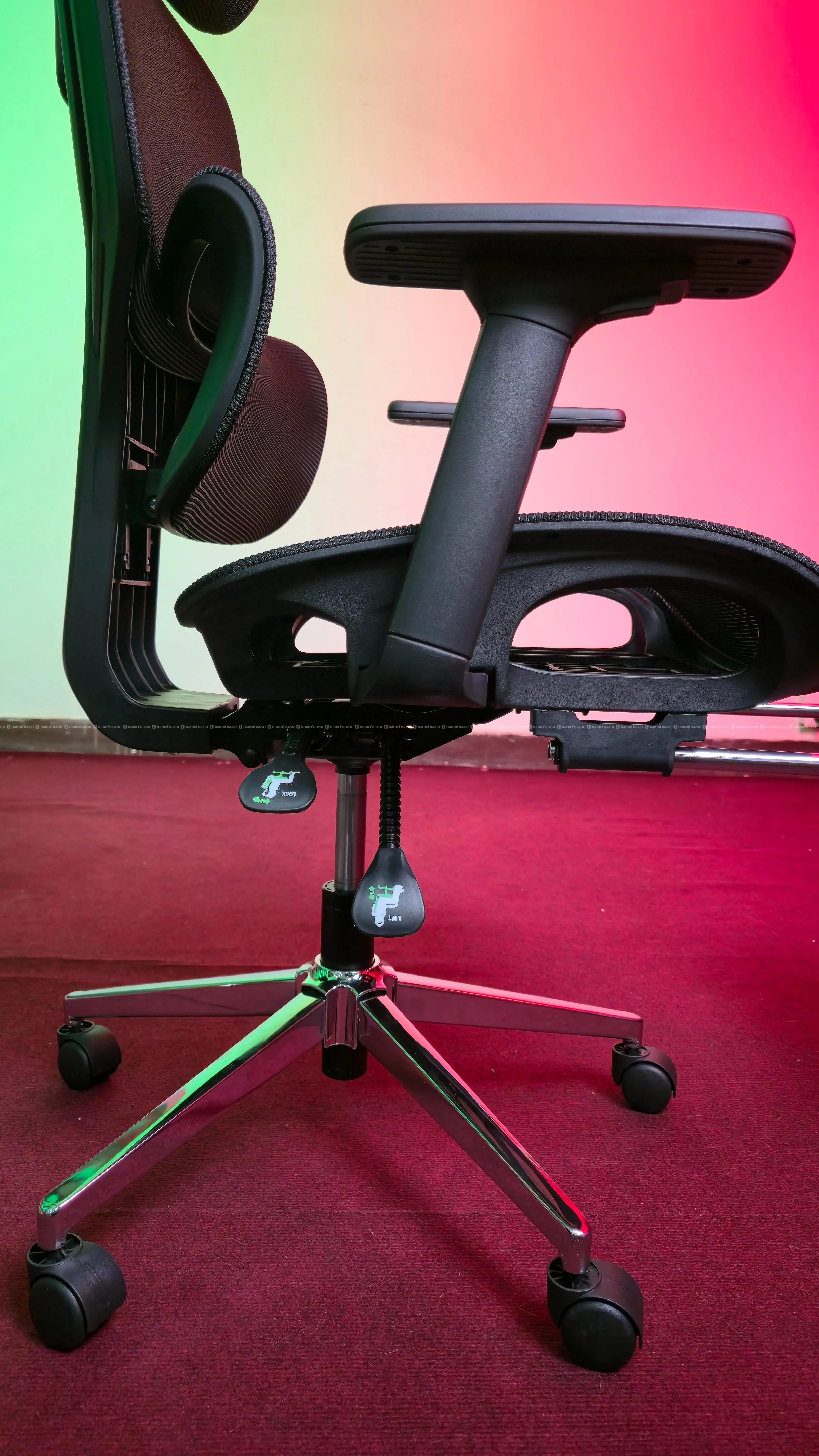 4D Dragon Pattern Ergonomic Chair with Leg Rest 6