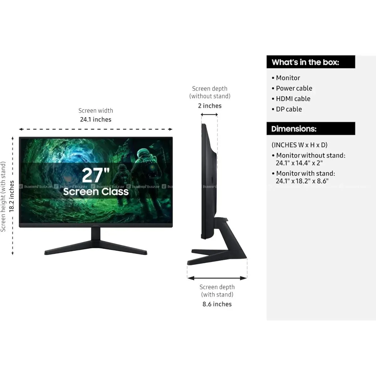 Samsung Odyssey G5 G53F 27" 200Hz Gaming Monitor 2
