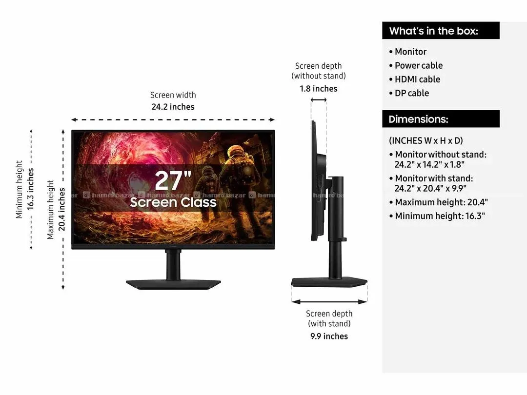 Samsung Odyssey G5 G50F 27" 180Hz Gaming Monitor 4