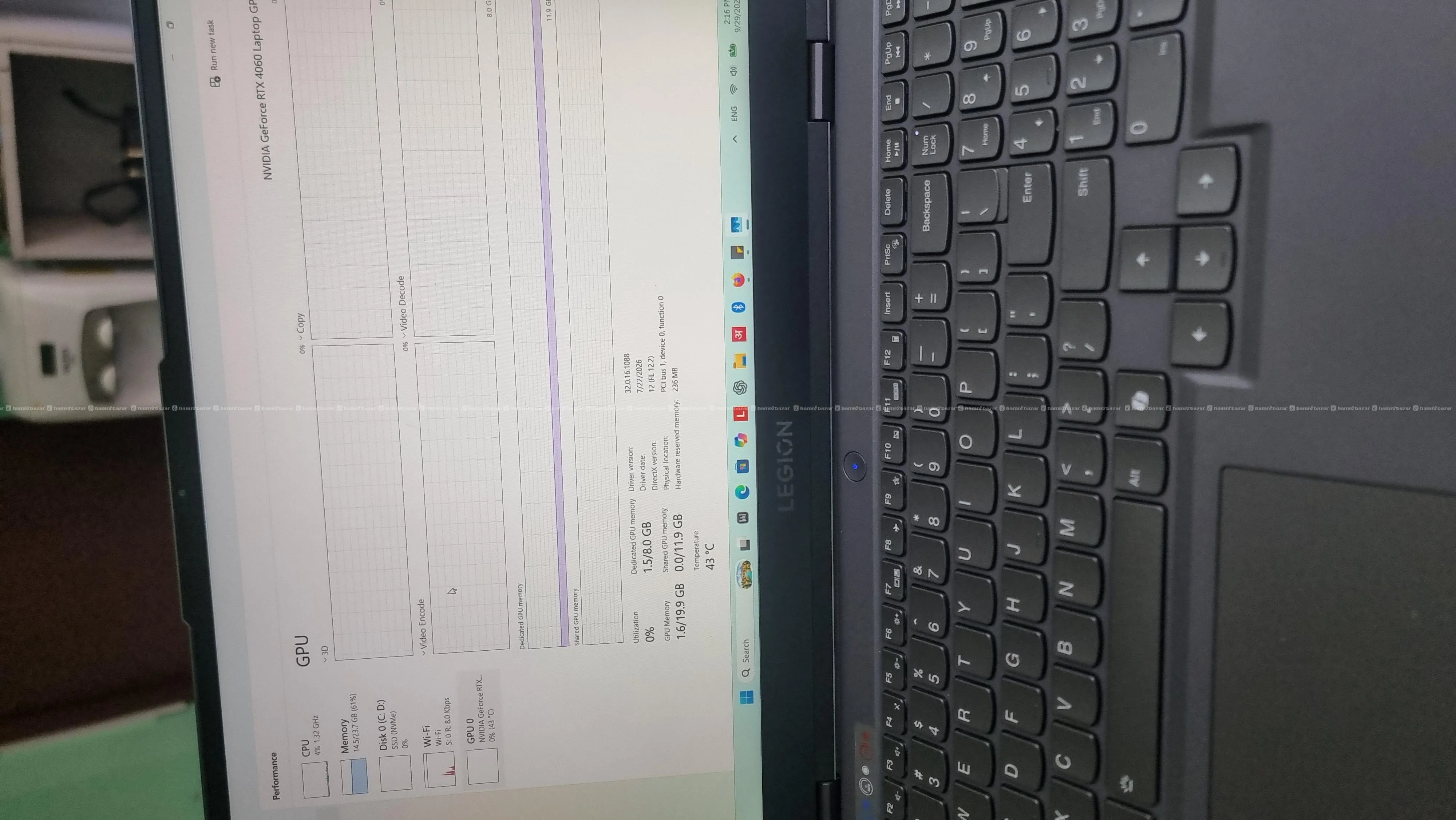 lenovo legion i7 rtx 4060 24/512gb