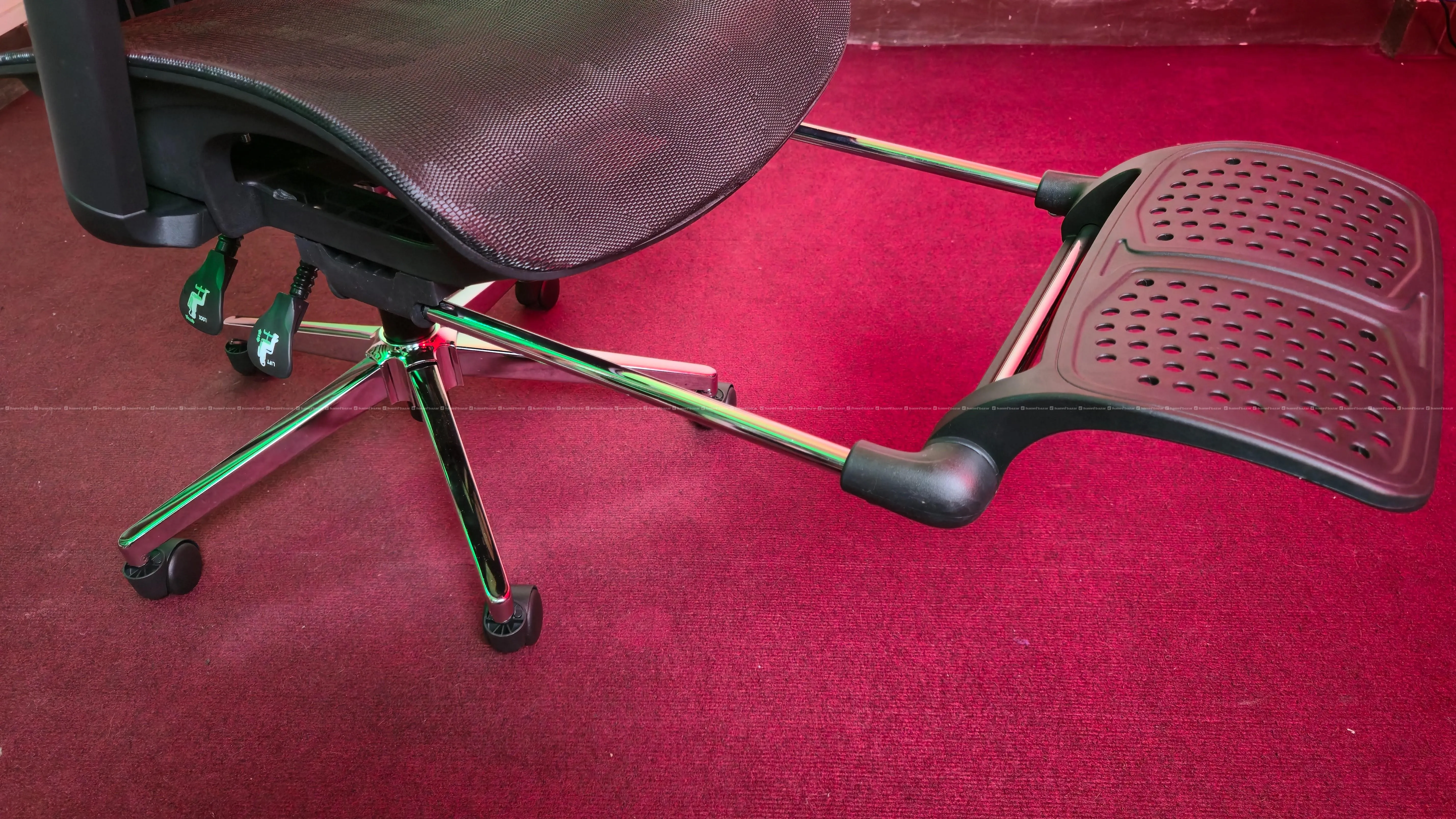 4D Dragon Pattern Ergonomic Chair with Leg Rest 7