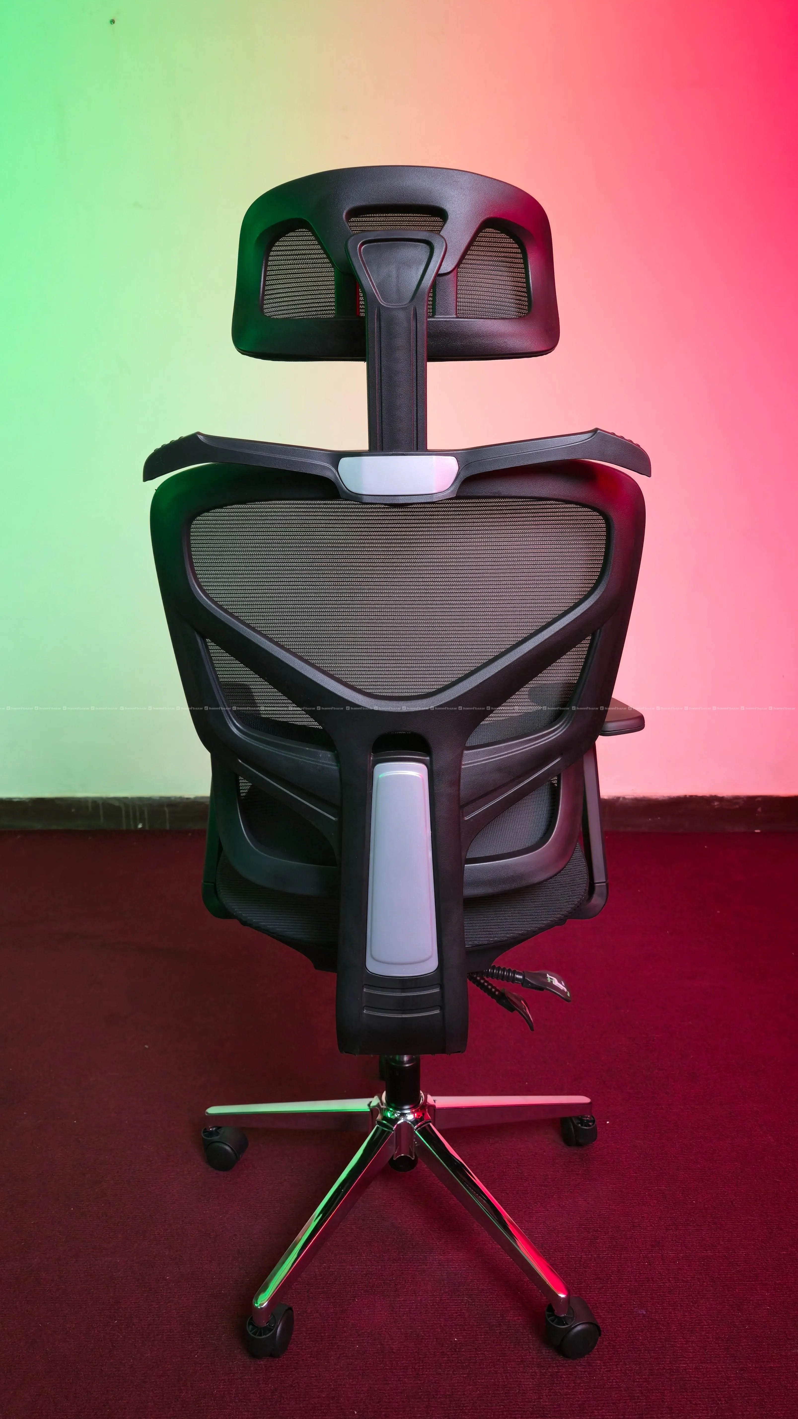 4D Ergonomic Mesh Office Chair with Leg Rest 4