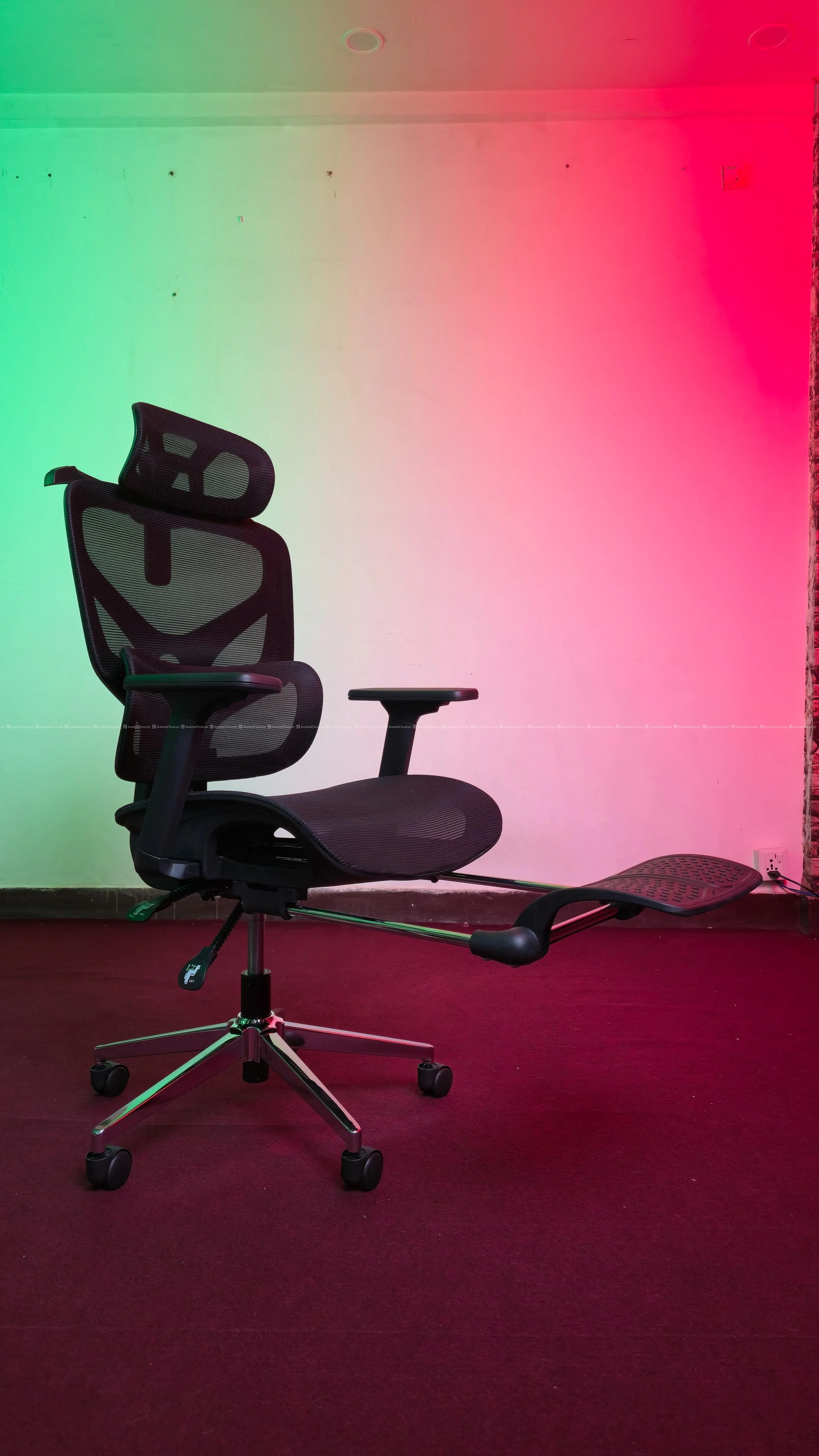 4D Ergonomic Mesh Office Chair with Leg Rest 2