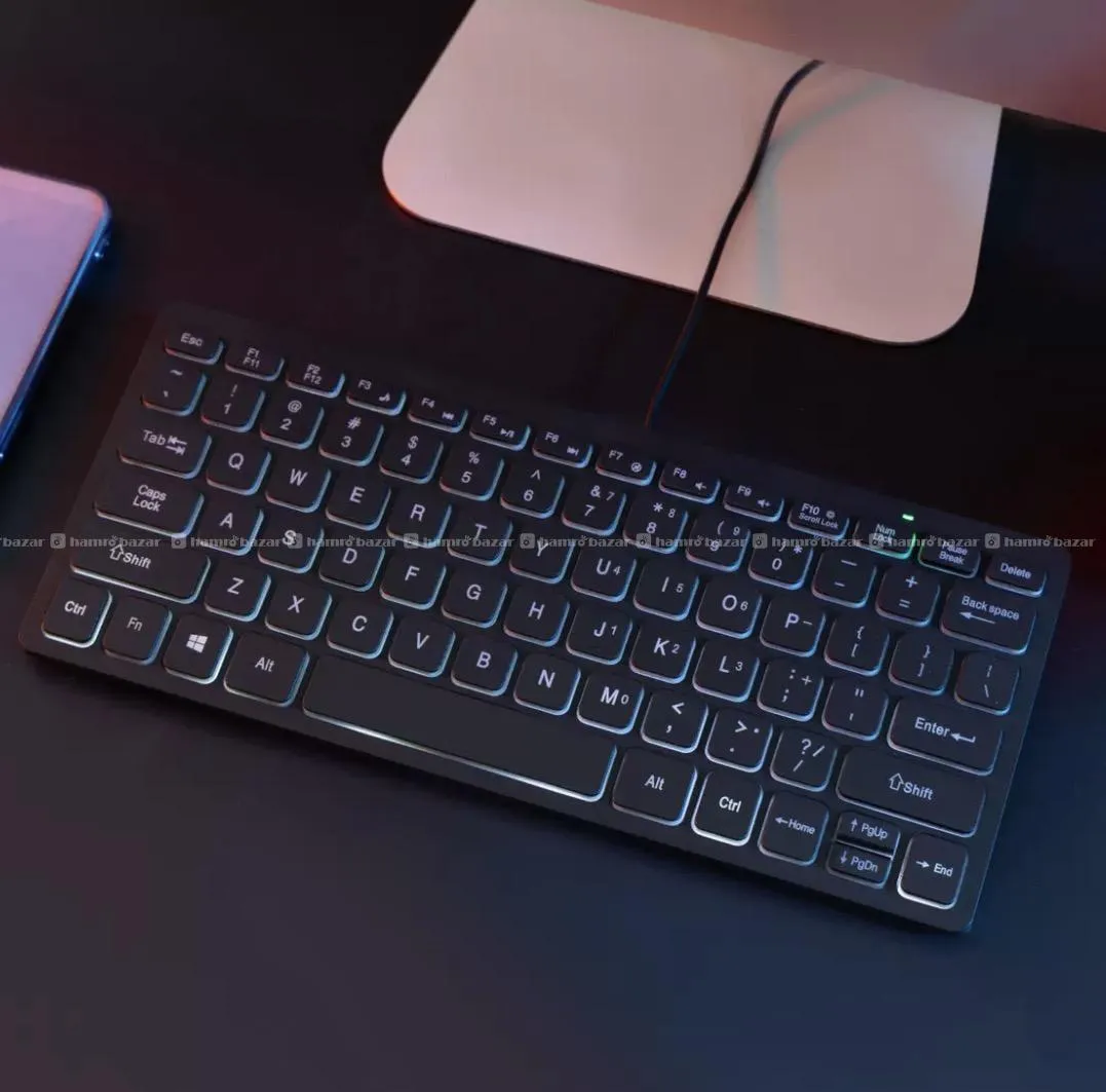 💡Slim White Backlit Keyboard ⌨️