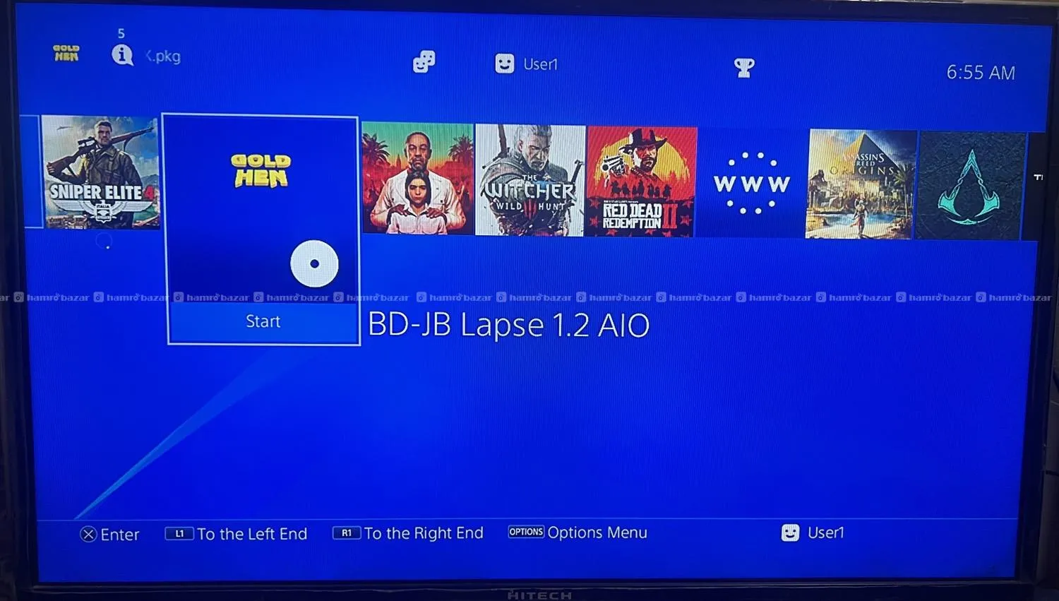 ps4 (fat model) 1tb hacked fresh condition 2