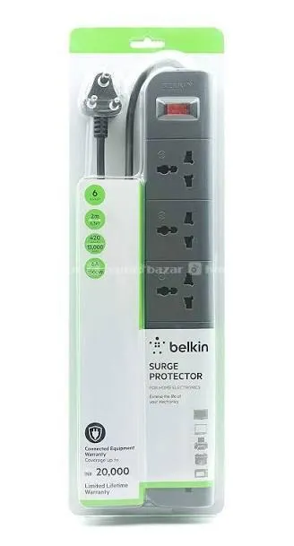 BELKING 6 PORT MULTIPLUG EXTENTION CORD