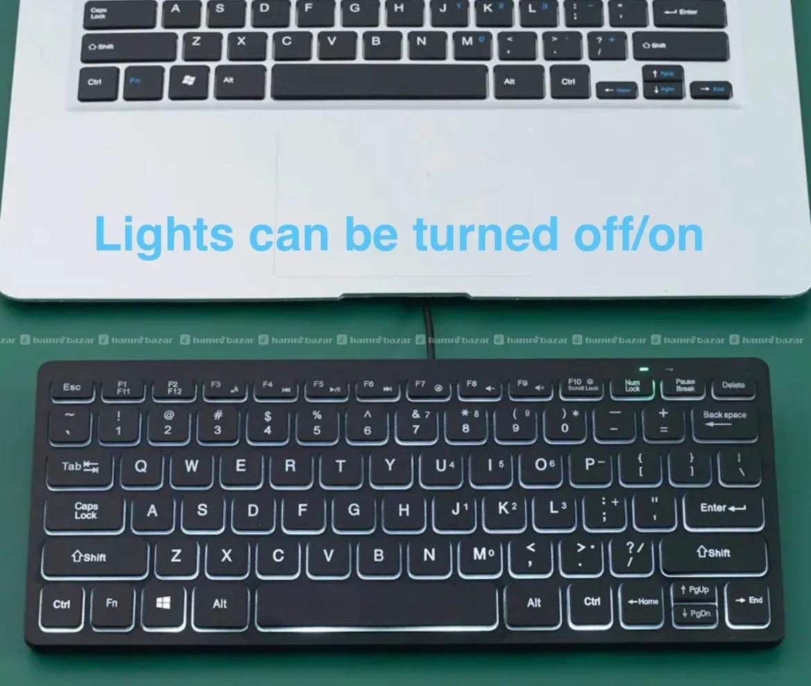 💡Slim White Backlit Keyboard ⌨️ 2