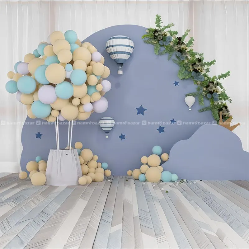 3D Balloon Decor Backdrop Cloth