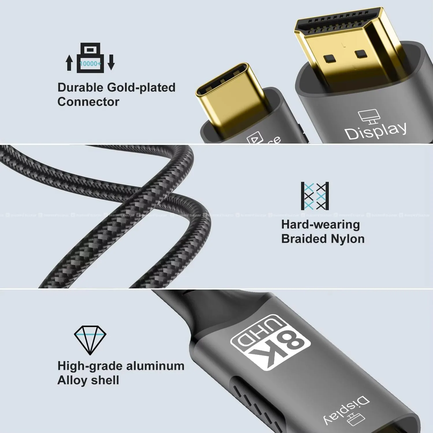 8K Type-C to HDMI 2.1 Cable (2 Meters) 2