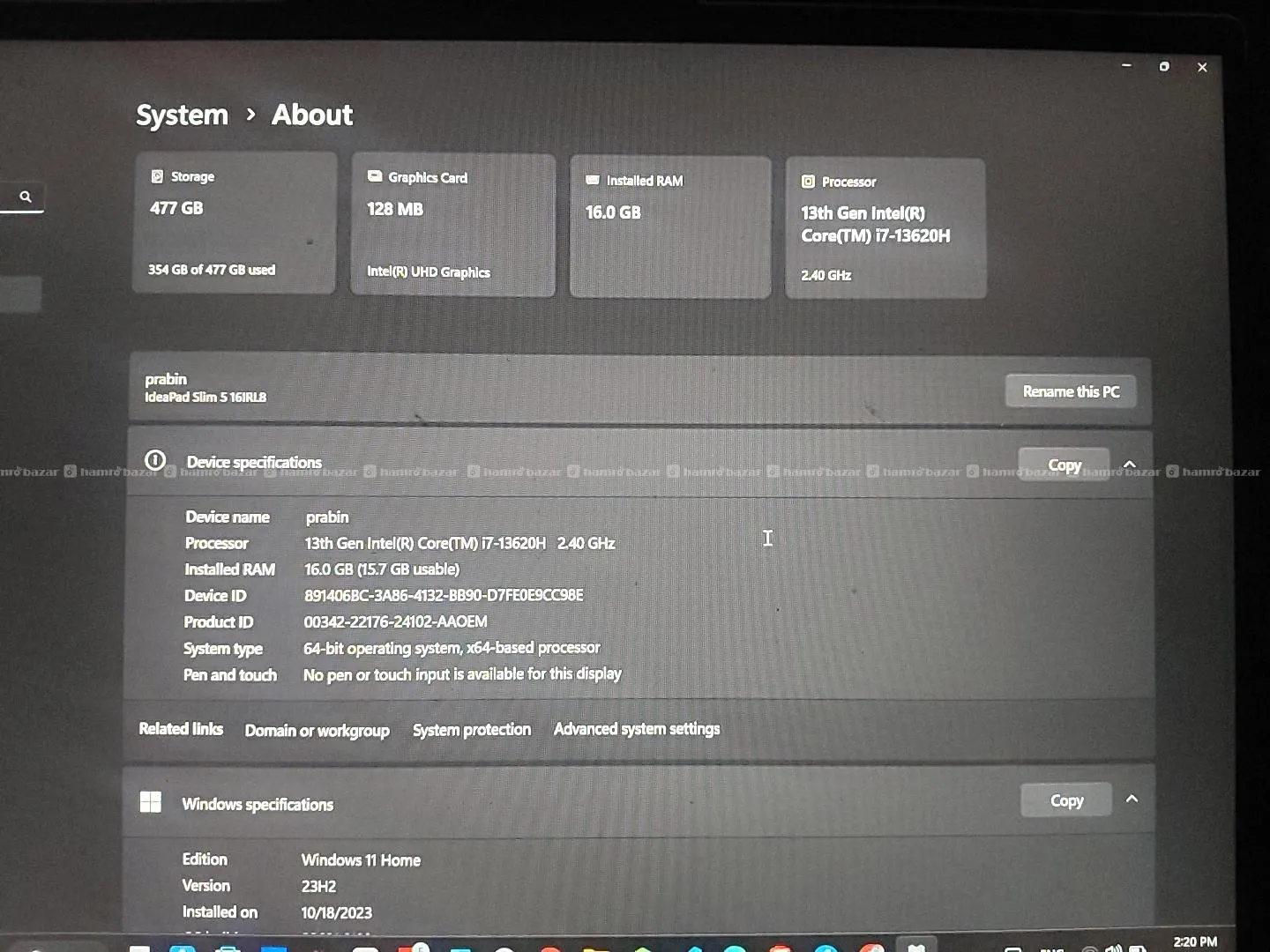 Lenovo ideapad slim 5