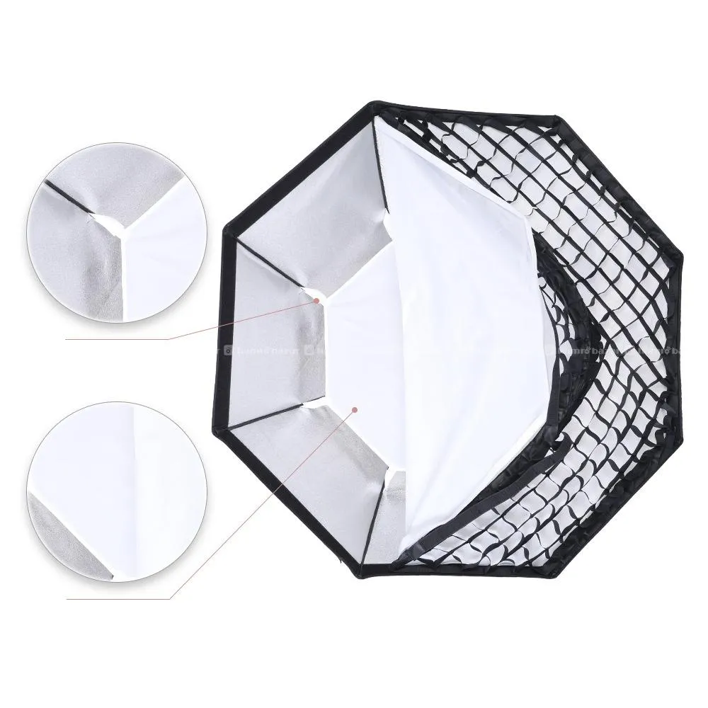 Octagon 95cm Slim Softbox with Grid (Bowens Mount) 7