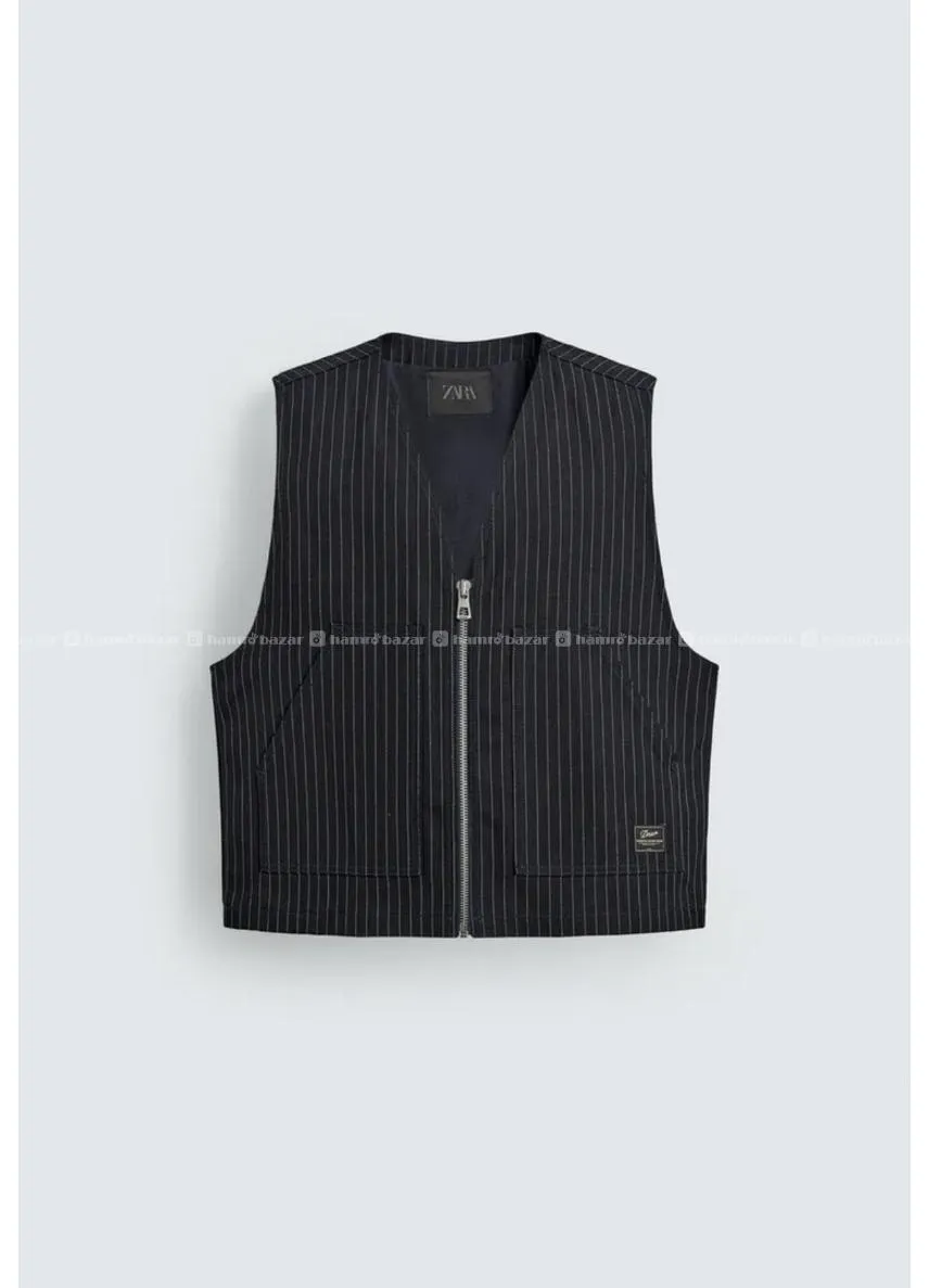 og zara waiscoat casual wear on sale