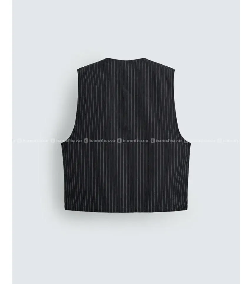 og zara waiscoat casual wear on sale 5