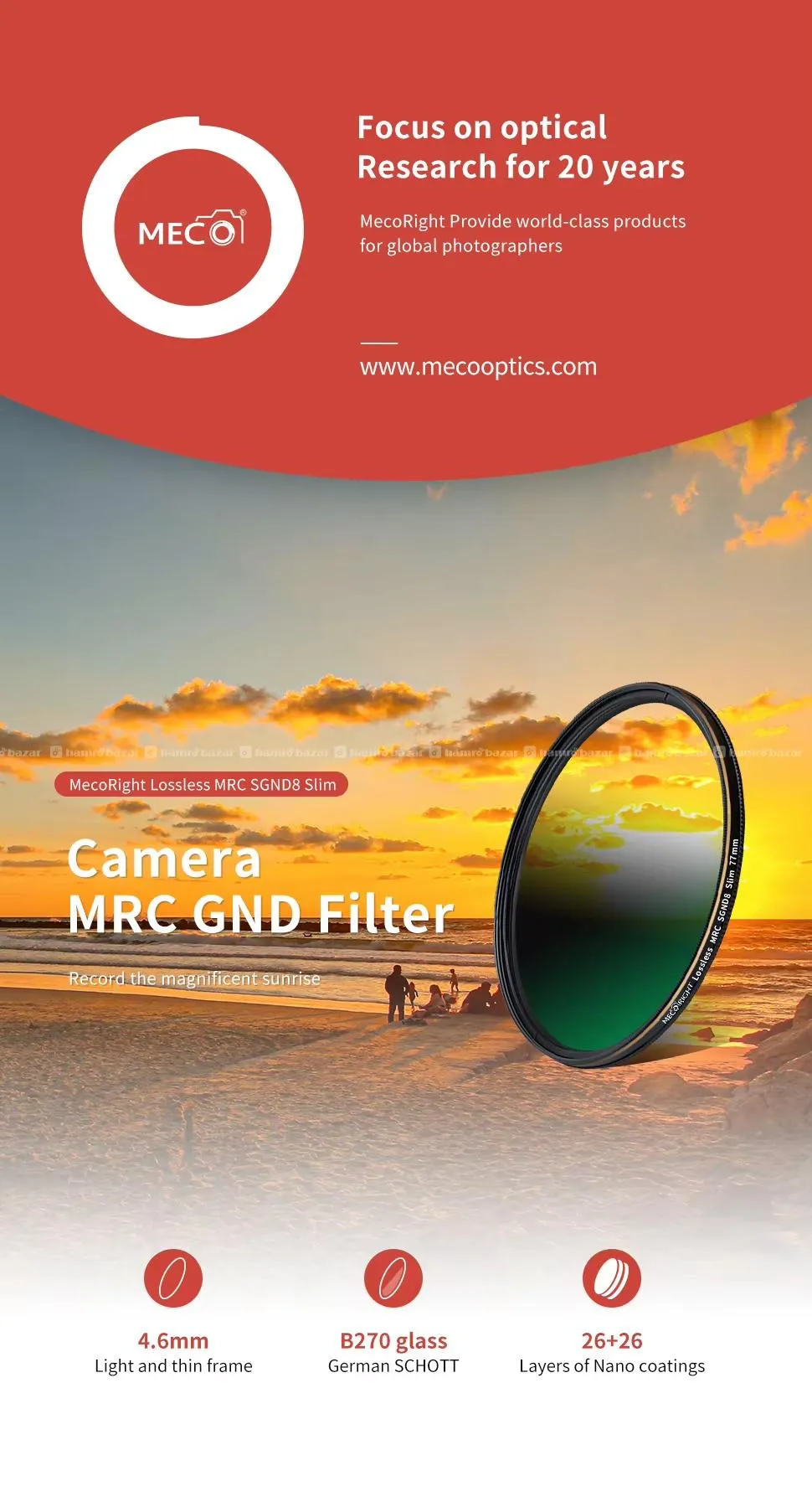 Original Meco MRC GND Filter (SGND8 - 3 Stops)