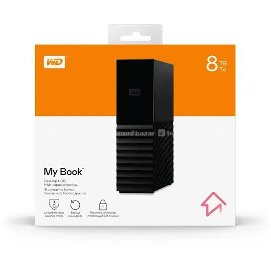 WD My Book 8TB Desktop External Hard Drive USB 3.0