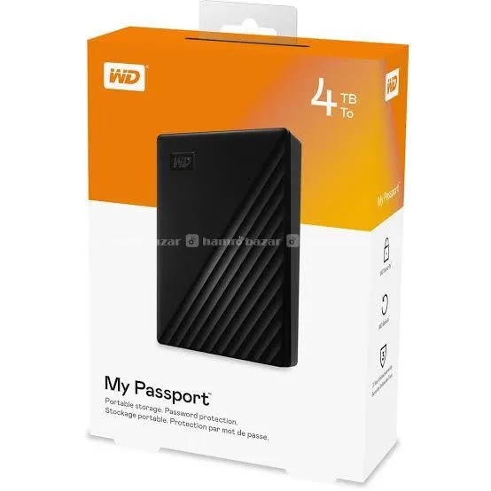 WD 4TB My Passport External Hard Disk Drive