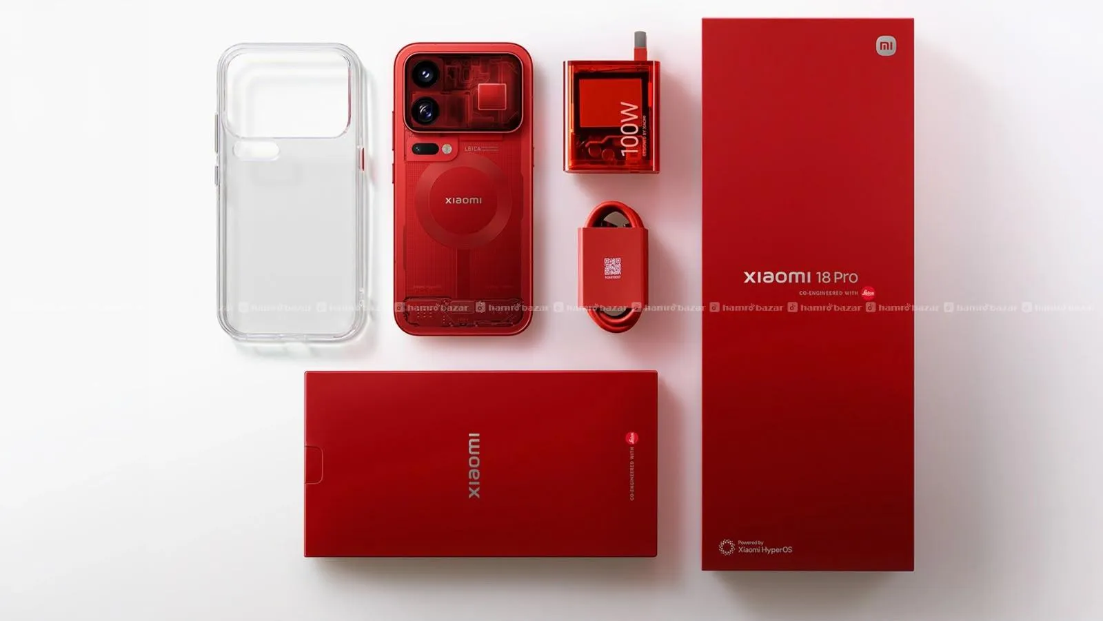 Xiaomi 18 Pro Max Red Transparent Special Edition